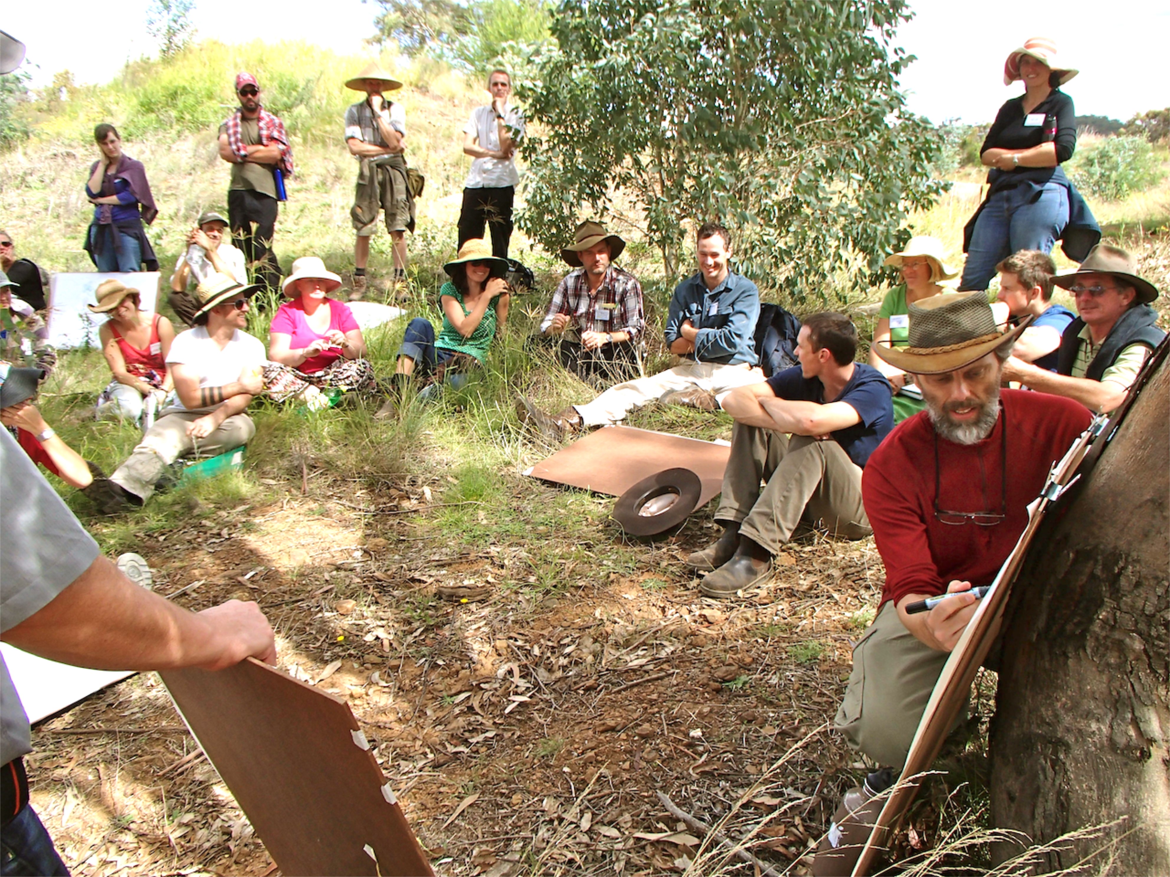 Dave Jacke teaching in the field