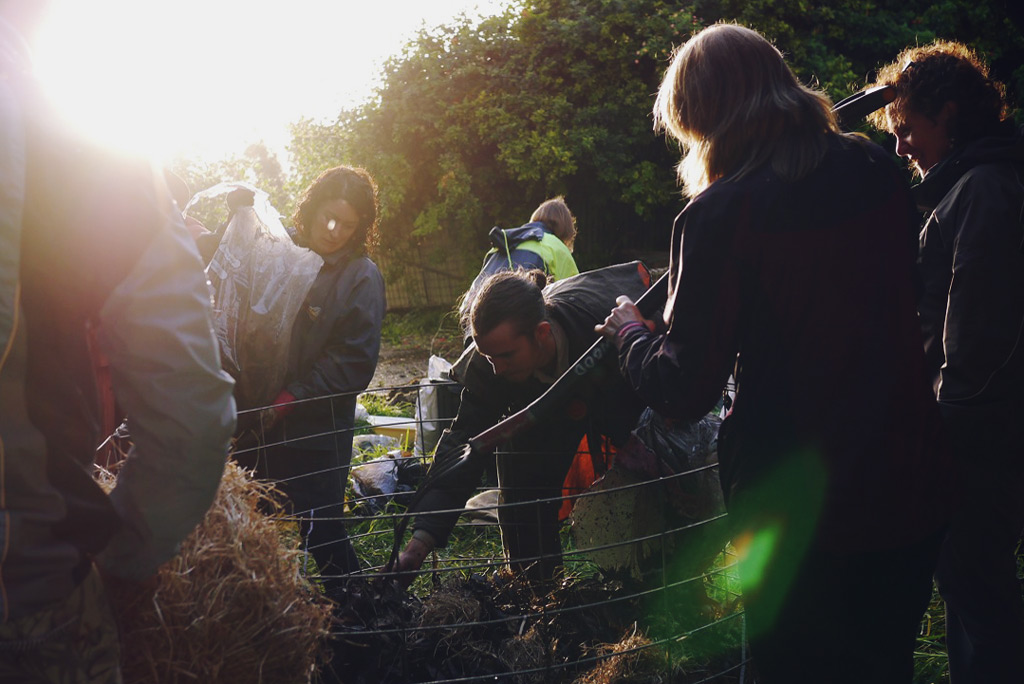 Compost making - Serious Backyard Veggies at Buena Vista Farm