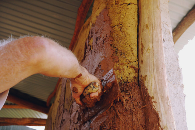 earth rendering at Milkwood's Natural Building course